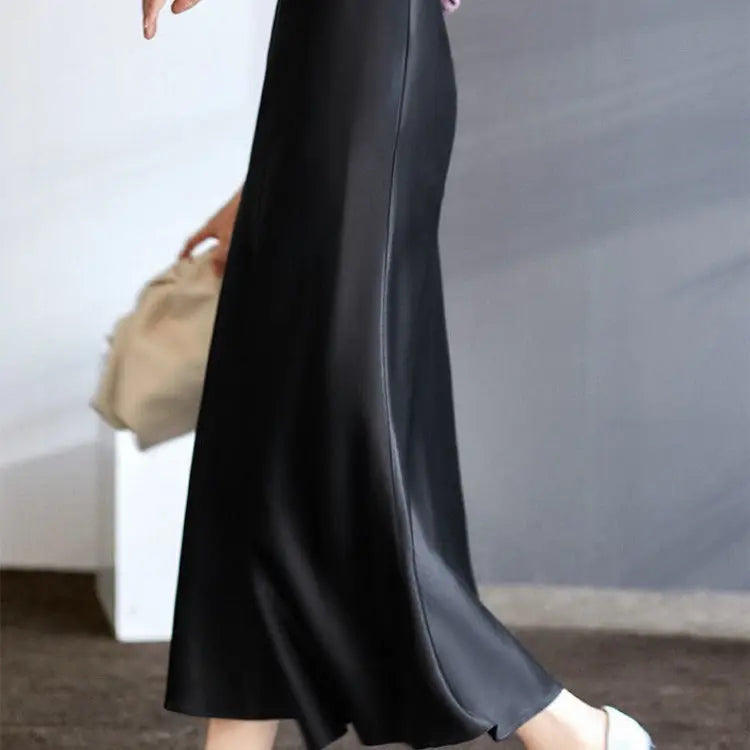 Cold Style French Style Solid Color Skirt Women's Clothing CJ
