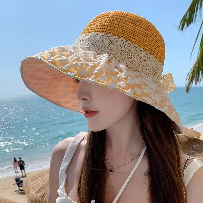 Summer Seaside Vacation Sun Protection Sun Hat Fashion Foldable CJ