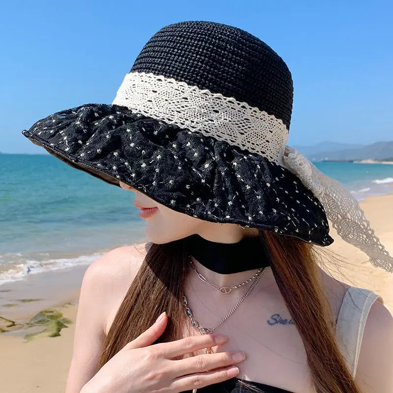 Summer Seaside Vacation Sun Protection Sun Hat Fashion Foldable CJ