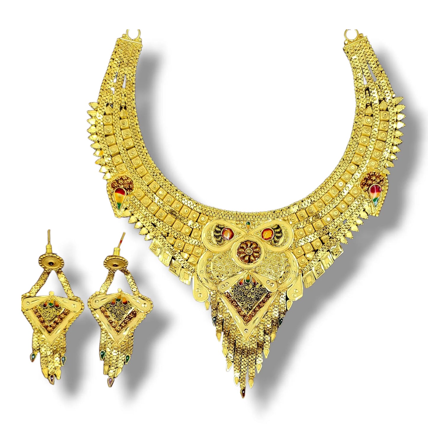 Exquisite one-gram gold-plated choker set , perfect for gifting Attractive Sister