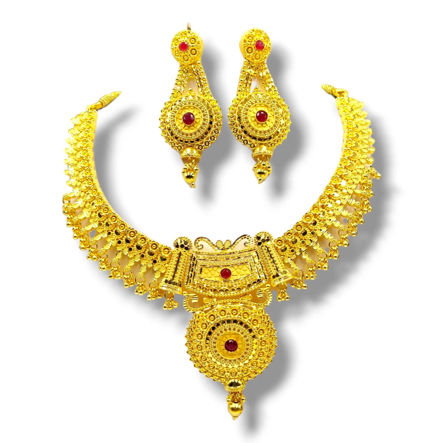 "Minimalist One-Gram Gold-Plated Necklace Set Lightweight and Elegant " - Attractive Sister