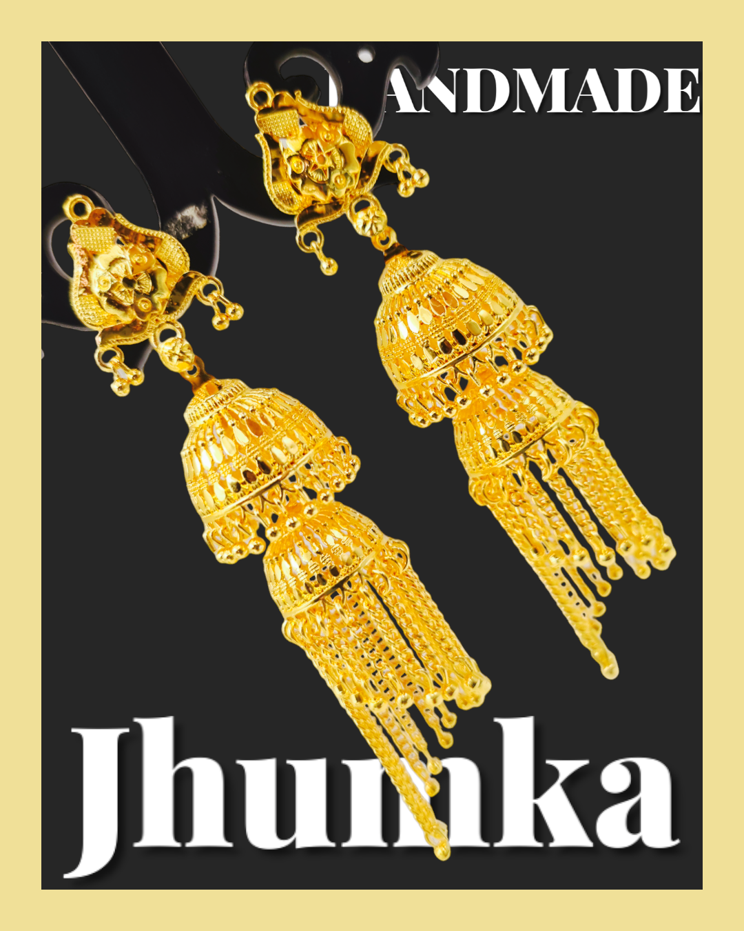 Opulent Gold-Plated Double Curtain Jhumka Earrings – Traditional Indian Bridal Jewelry for Special Occasions - Attractive Sister