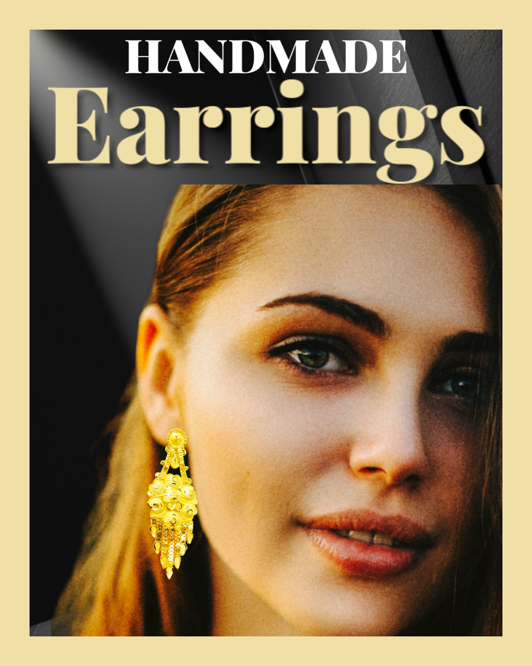 Earrings,Handmade Gold-Plated Earrings with Stunning Crystal Ethnic Bridal Jewelry - Attractive Sister
