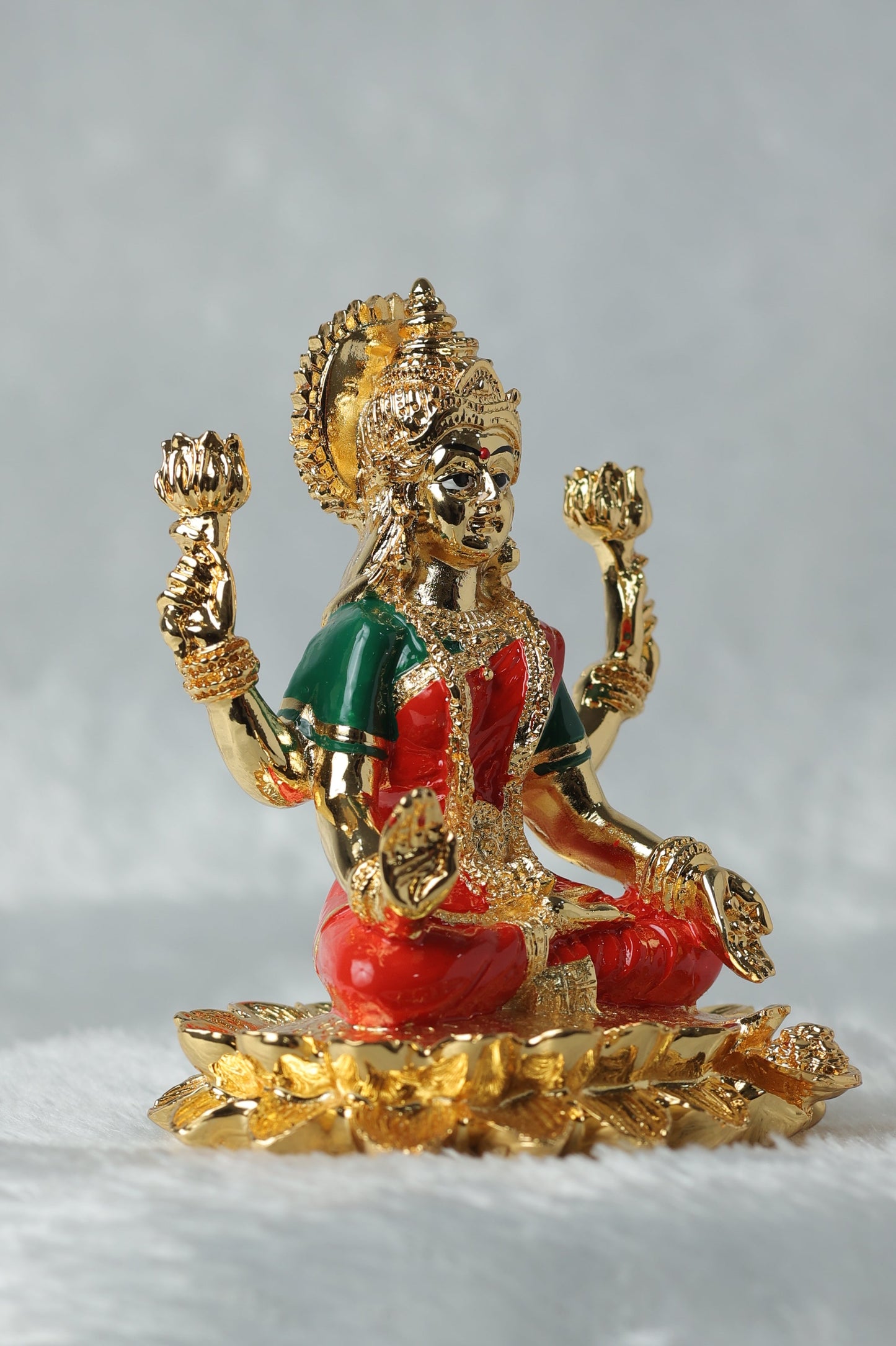 Diwali Special Gold Plated Laxmi Ji Statue Attractive Sister