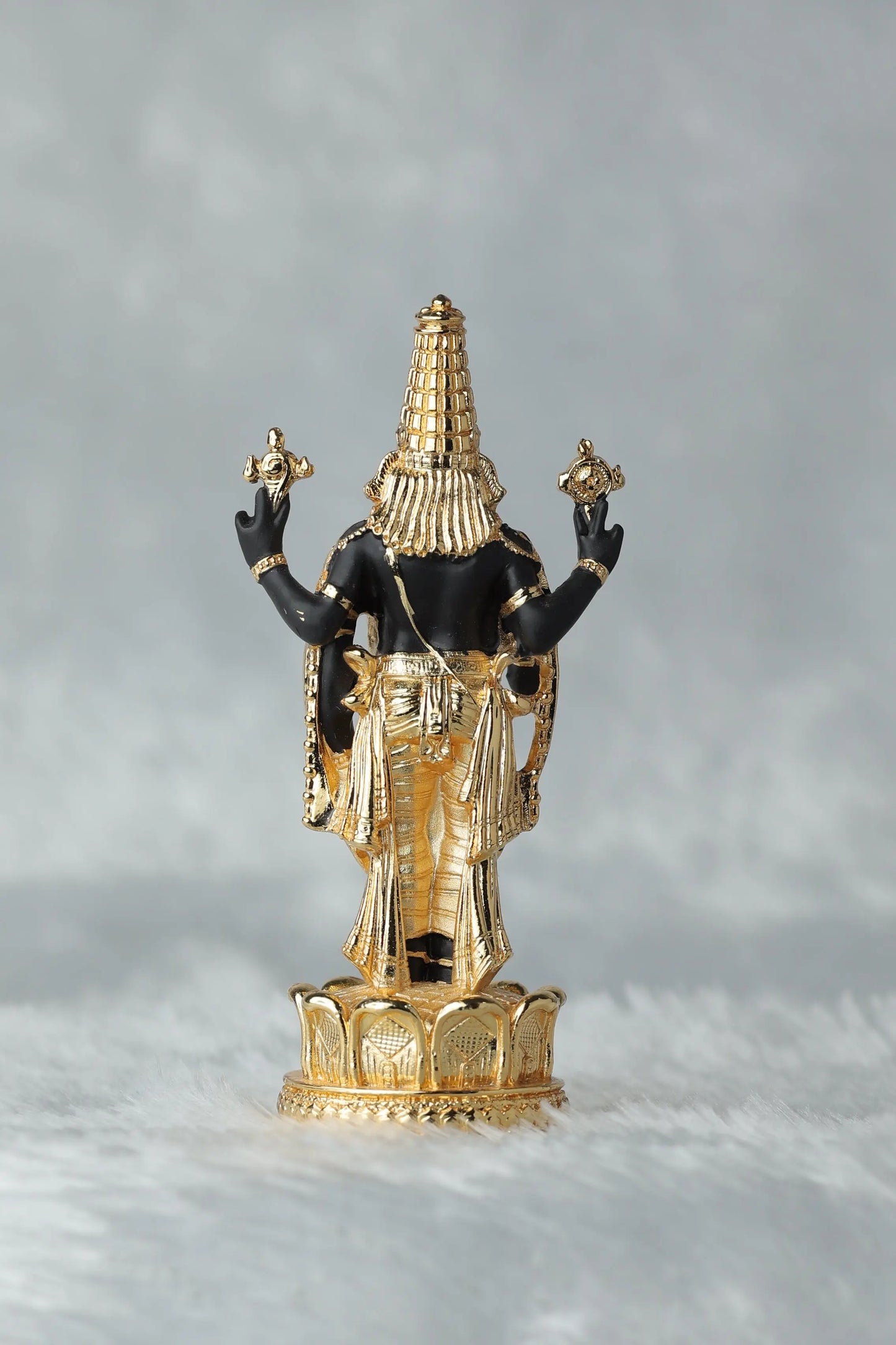 Gold Plated Lord Tirupati Balaji Idol – 395g, Size 4.5*1.5*1.25 inches, with Decorative Box – Perfect for Home Decor and Gifting Attractive Sister