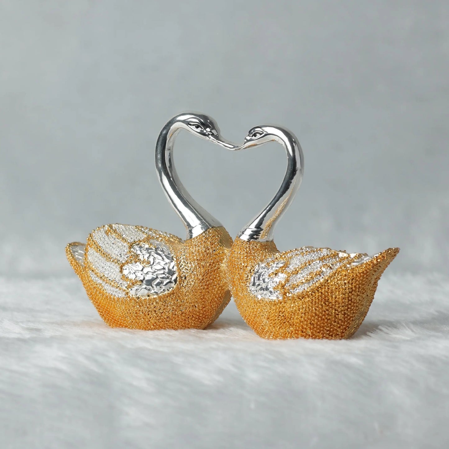 Gold and Silver Plated Love Birds - Romantic Home Decor Attractive Sister