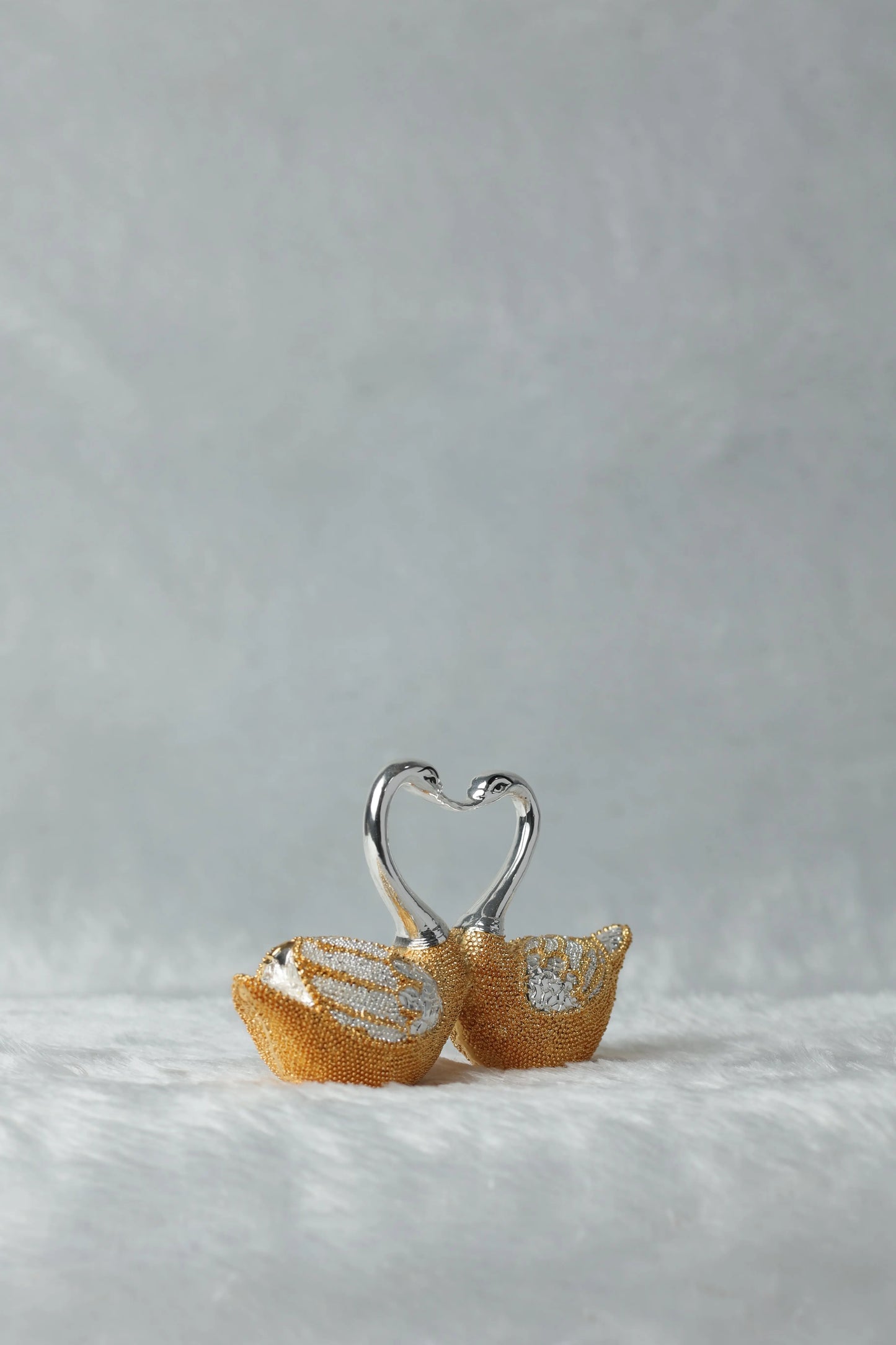 Gold and Silver Plated Love Birds - Romantic Home Decor Attractive Sister