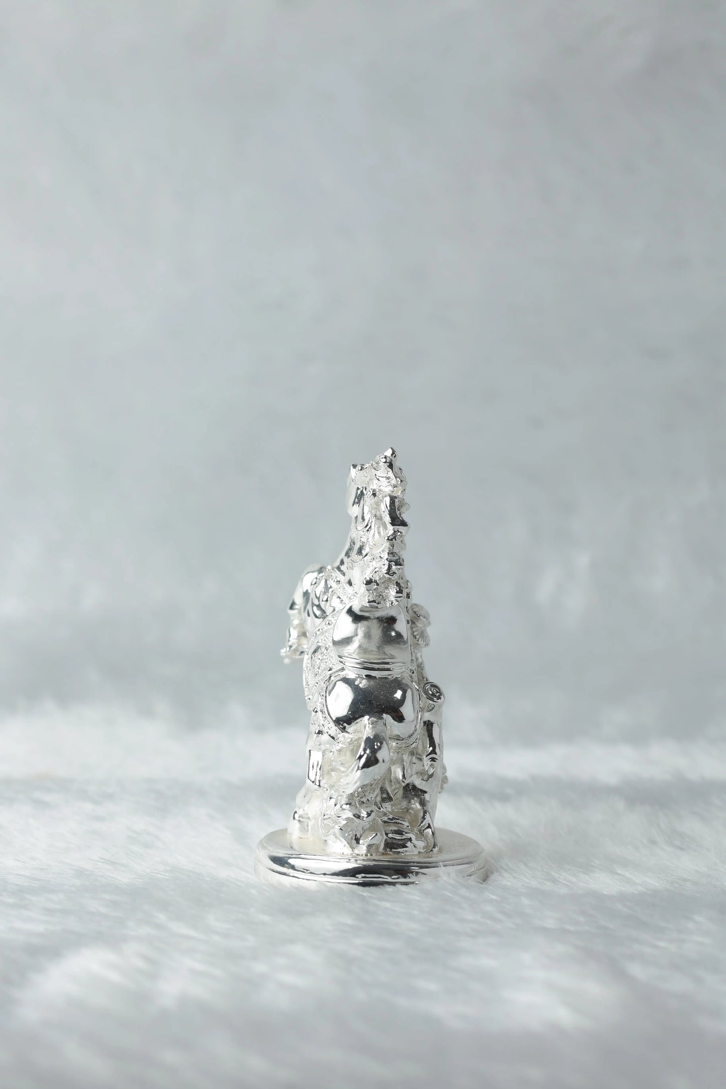 "Majestic Silver Rearing Horse Figurine - Decorative Home Accent for Elegance" Dropshiping