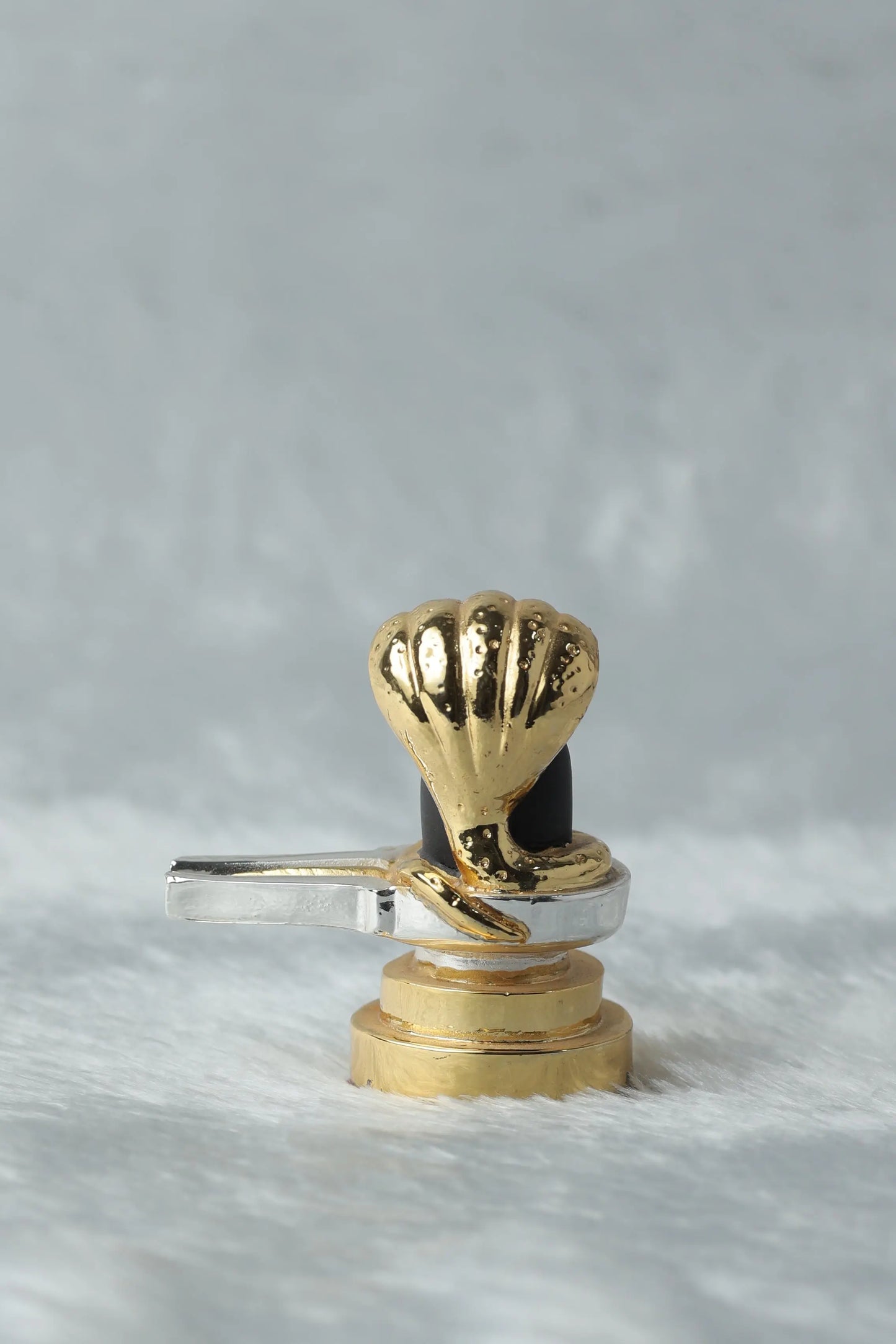 Gold & Silver Plated Shivling – 3x1.50x3.75 Inches, 100 Grams | Sacred Hindu Religious Idol for Pooja & Home Temple Attractive Sister