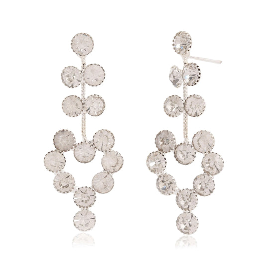 Women's Traditional Silver Oxidised Chandbali Ethnic Design Jhumka/Jhumki Earrings for Women-25 Attractive Sister