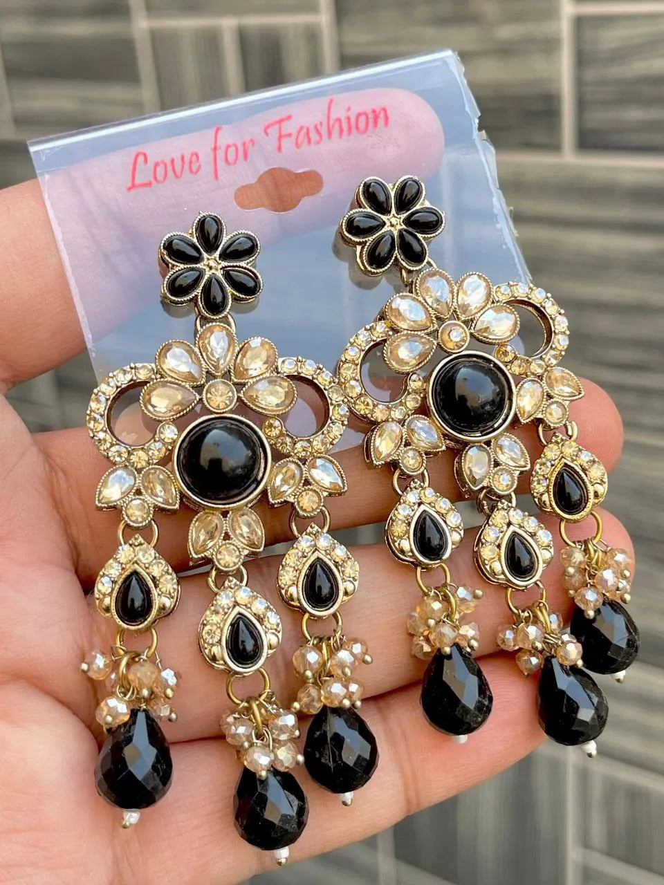 Trending Kundan Meenakari Chandbali Earrings with Red Jhumki – Party, Wedding & Festival Wear RE