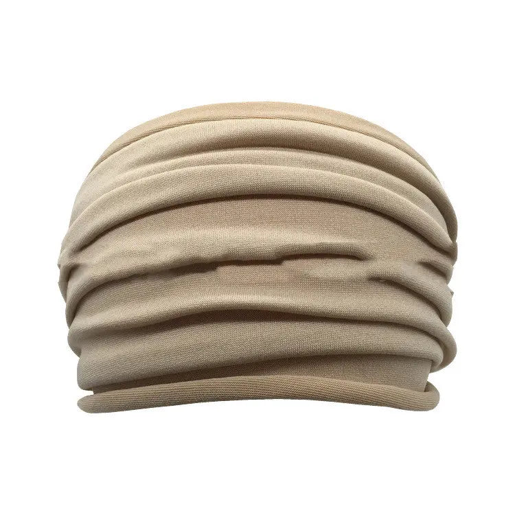 New Style Women's Pleated Headband Fashionable Super Wide Headband CJ