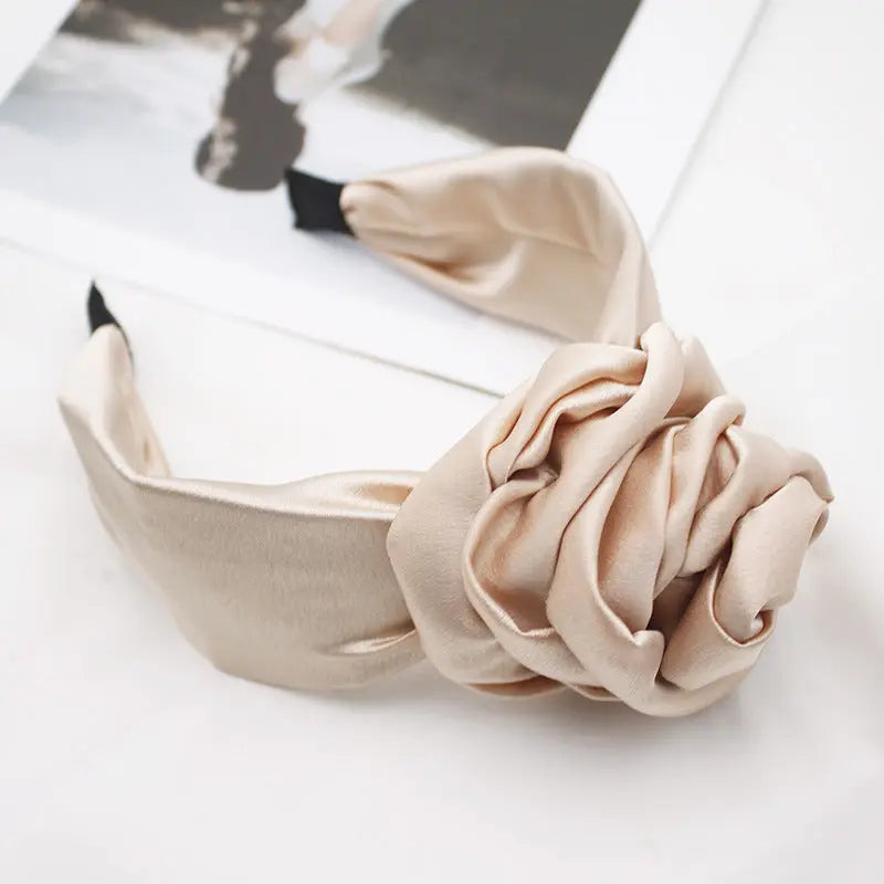 Fabric Fashion Satin Headband Hairpin Hair Accessories CJ