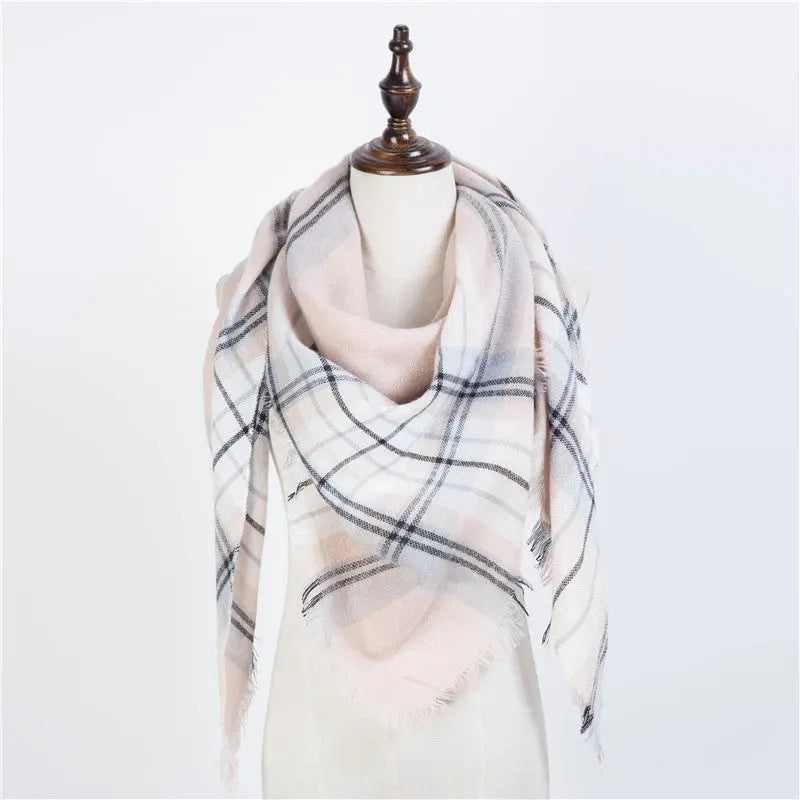 esign Women Triangles Scarf Long Scarves Shawl Autumn Winter CJ