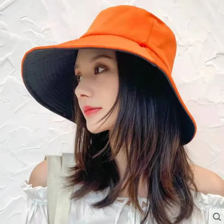 Reversible Comfortable Breathable Big Brim Sun Hat CJ