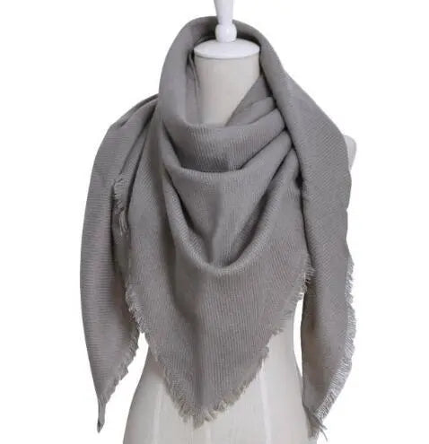 esign Women Triangles Scarf Long Scarves Shawl Autumn Winter CJ