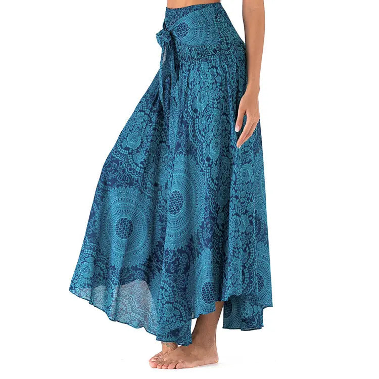Ladies Fashion Two-Wear Swing Boho Skirt CJ