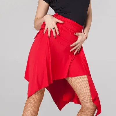 Latin Dance Lace-Up Skirt Hip Scarf CJ