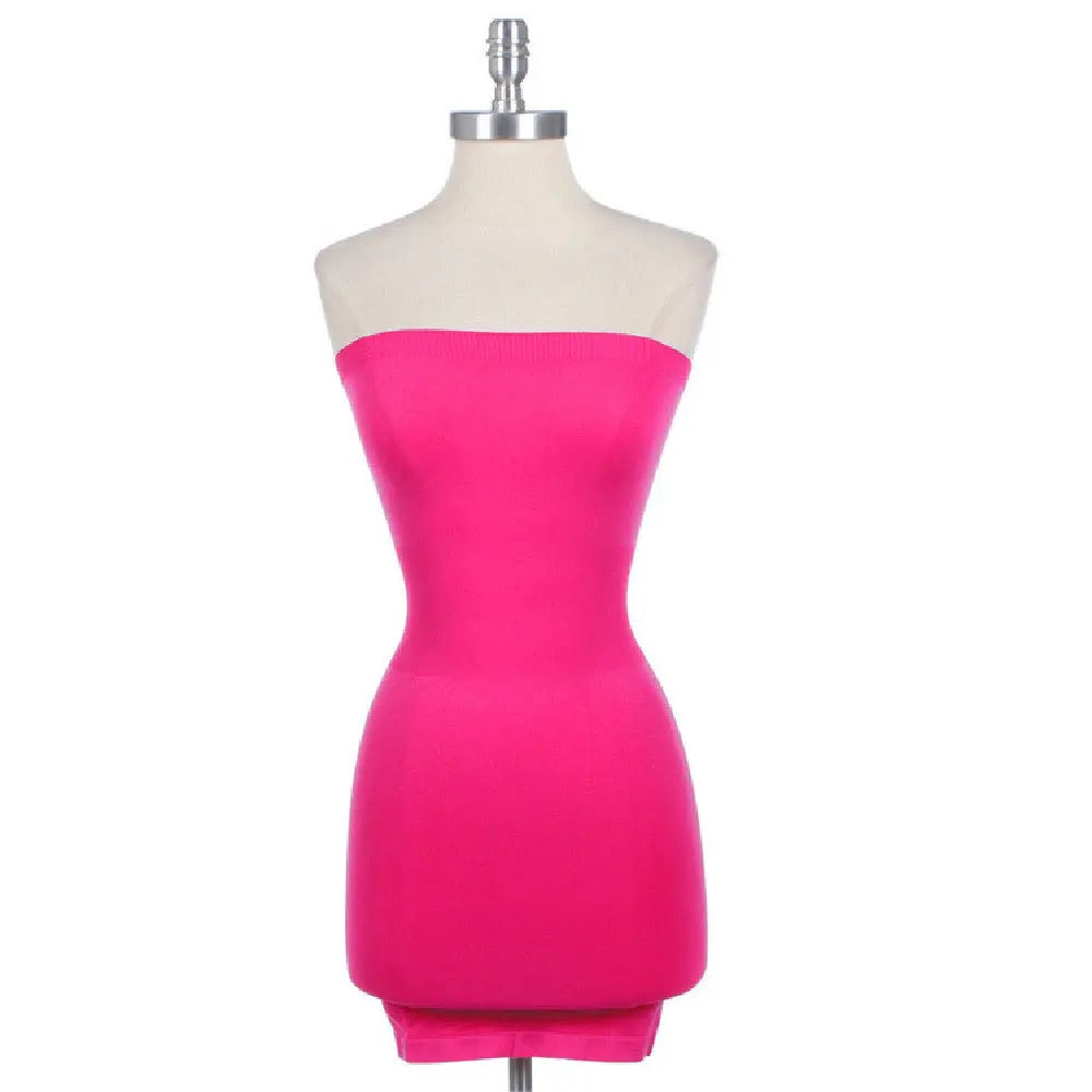 Elastic Evening Party Buttock Simple Bra Dress CJ
