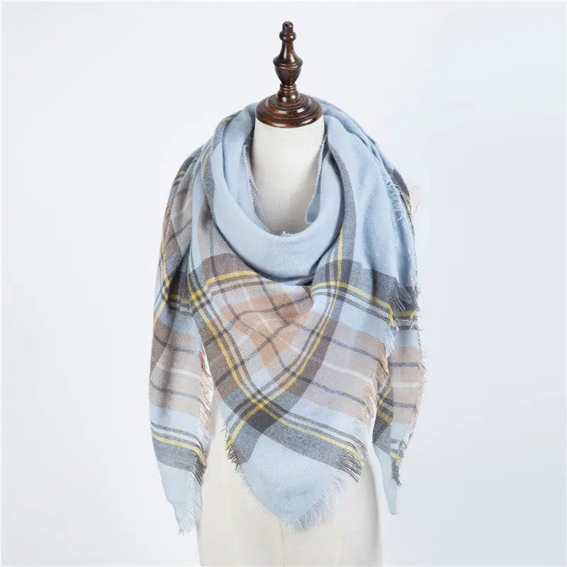 esign Women Triangles Scarf Long Scarves Shawl Autumn Winter CJ