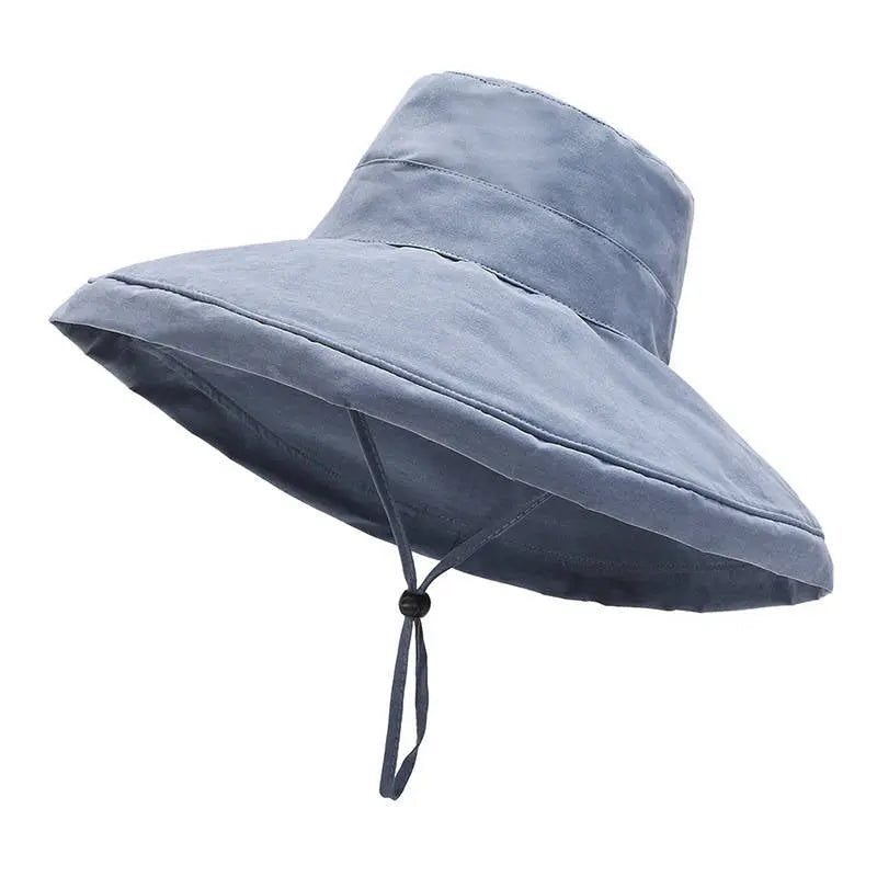 Women's Oversized Brim Shade New Peach Skin Bucket Hat CJ