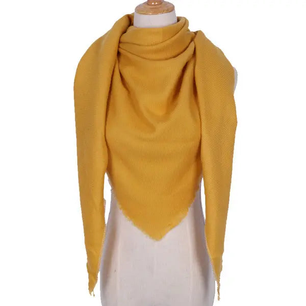 esign Women Triangles Scarf Long Scarves Shawl Autumn Winter CJ