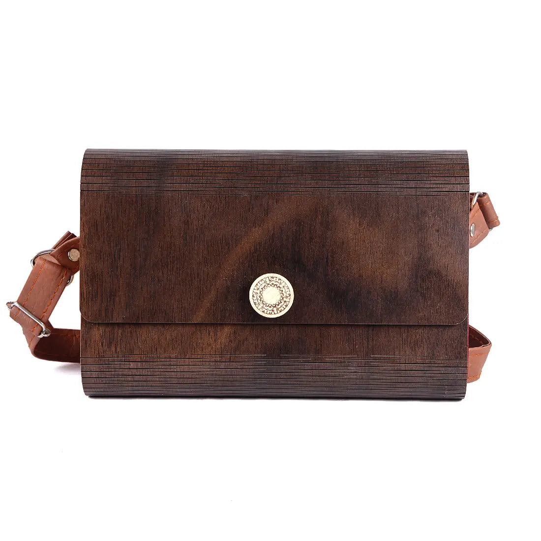 Women's Handcrafted Wooden Light Weight Unique purse/Handbeg Attractive Sister