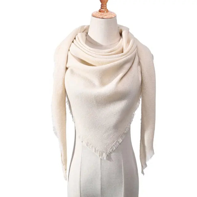 esign Women Triangles Scarf Long Scarves Shawl Autumn Winter CJ