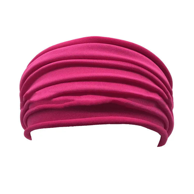 New Style Women's Pleated Headband Fashionable Super Wide Headband CJ