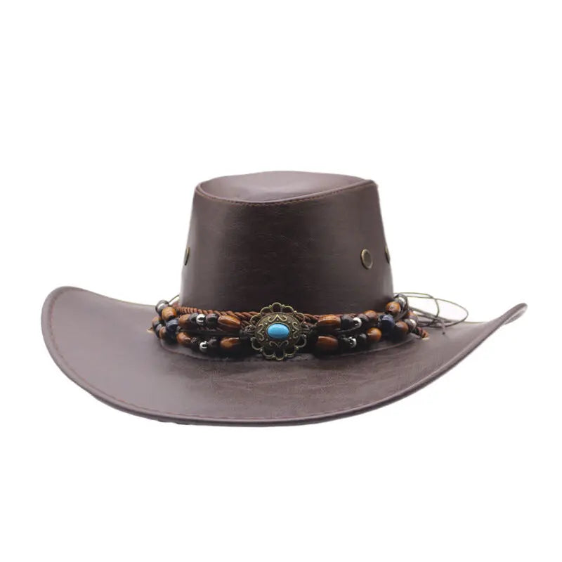 Female Big Brim Sun-proof Western Cowboy Hat CJ
