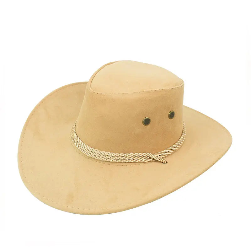 Cowboy Hat Spring And Summer Outdoor Sun Hat Men's Horse Riding Beach Hat CJ