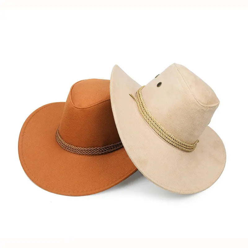 Cowboy Hat Spring And Summer Outdoor Sun Hat Men's Horse Riding Beach Hat CJ