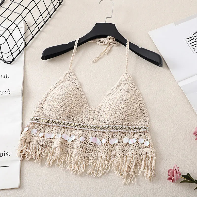 Women's Summer National Fashion V-neck Small Sling Vest CJ