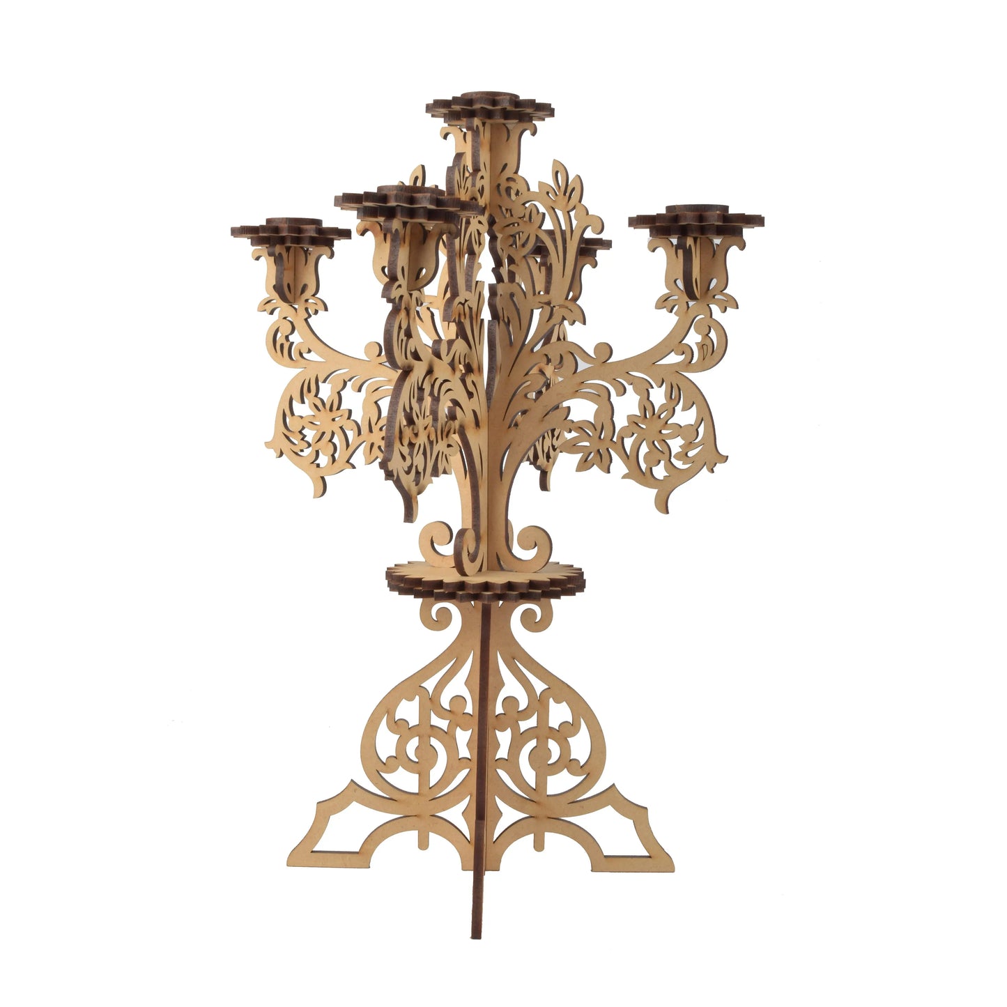 Handcrafted Wooden Diya & Candle Stand – Traditional Deepam Holder for Pooja, Home Décor, and Temple Decoration Attractive Sister