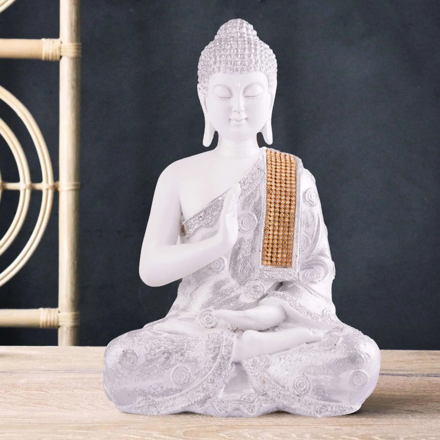 M/S PREM CRAFTS Gautam Buddha Statue Showpiece Idol Figurine for Feng Sui, Vastu, Home Decor, Office, Diwali, Gifting, Living Room, Bedroom, Study Table -12 M/S PREM CRAFTS