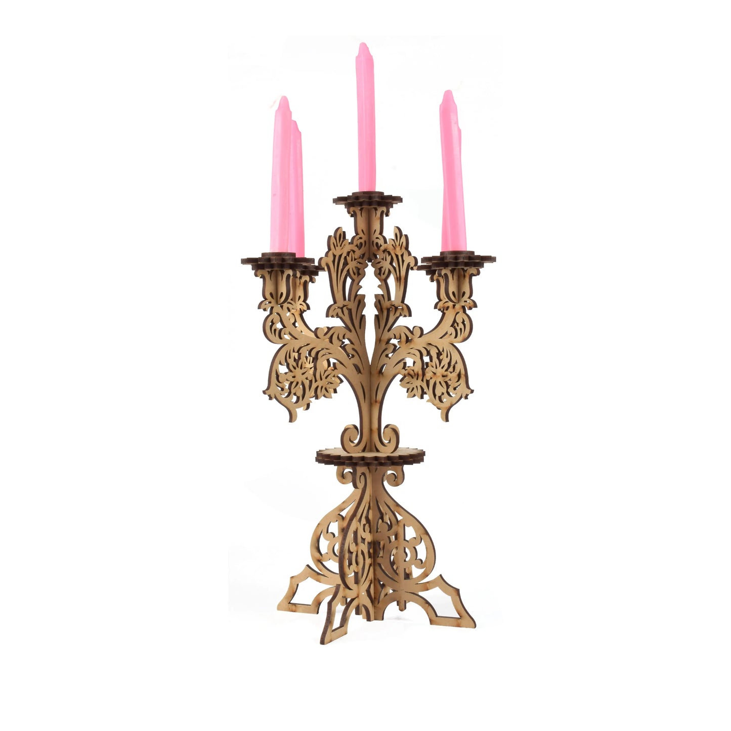 Handcrafted Wooden Diya & Candle Stand – Traditional Deepam Holder for Pooja, Home Décor, and Temple Decoration Attractive Sister