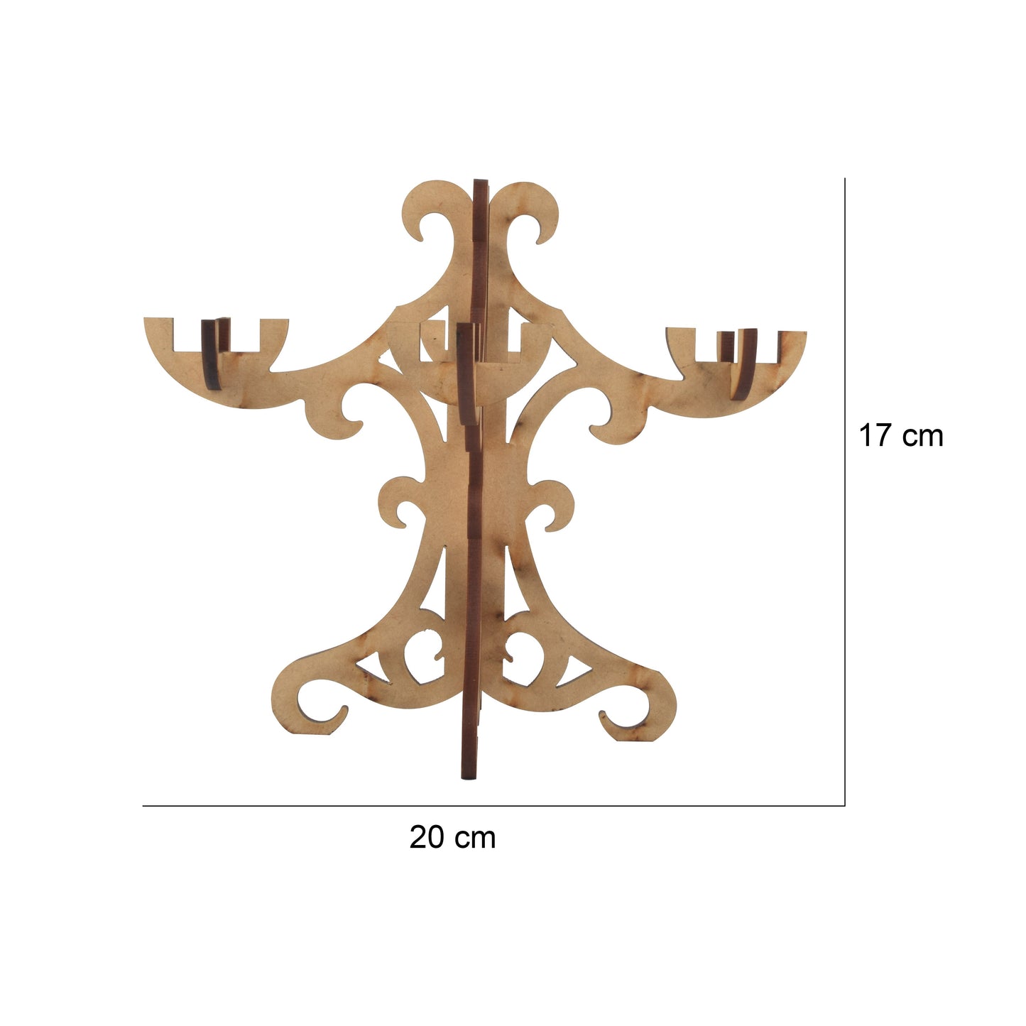 Wooden Diya & Candle Holder Stand – Perfect for Pooja Room, Home Temple & Festival Decoration Attractive Sister