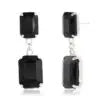 Elegant Black Crystal Drop Earrings for Women – Party & Evening Wear Attractive Sister