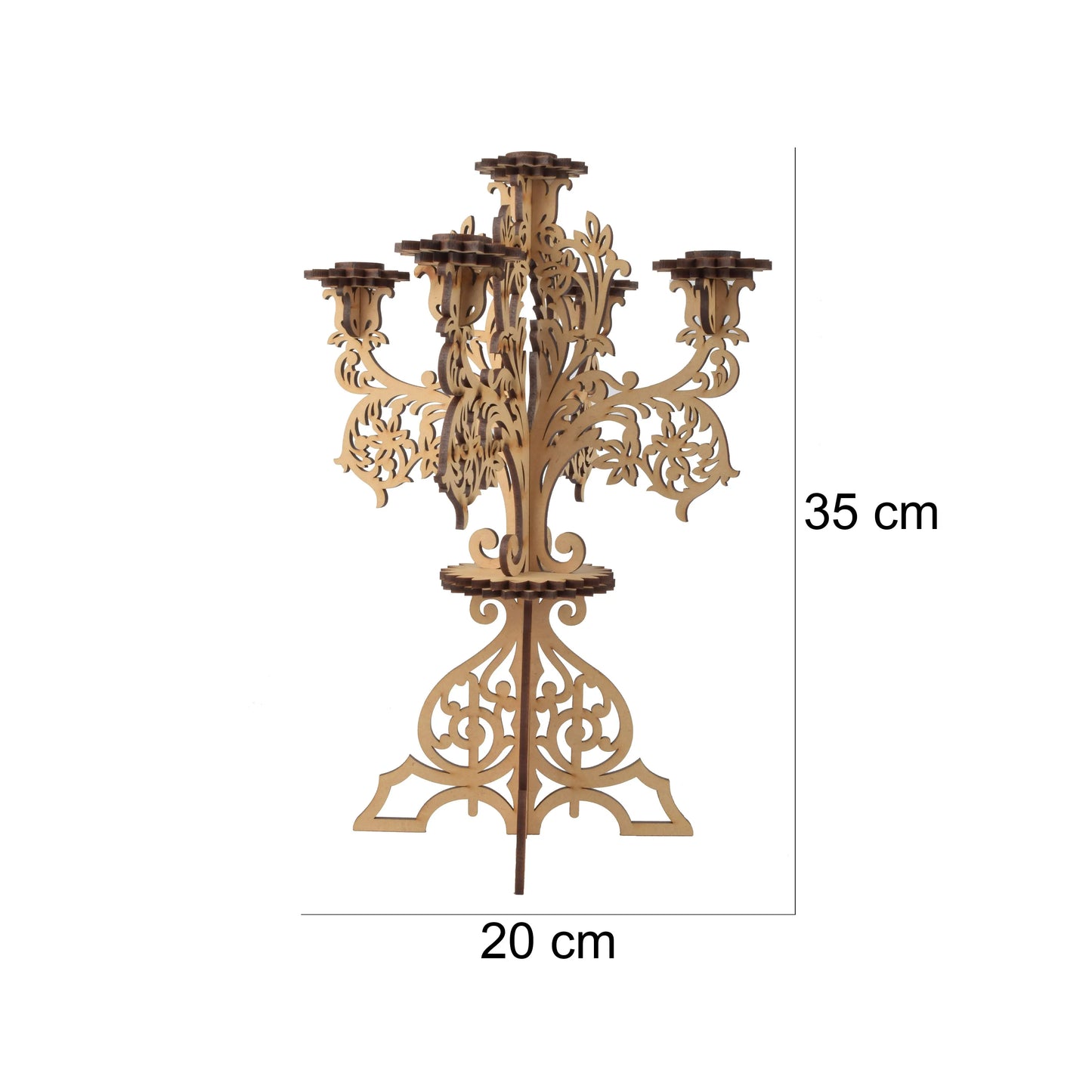 Handcrafted Wooden Diya & Candle Stand – Traditional Deepam Holder for Pooja, Home Décor, and Temple Decoration Attractive Sister