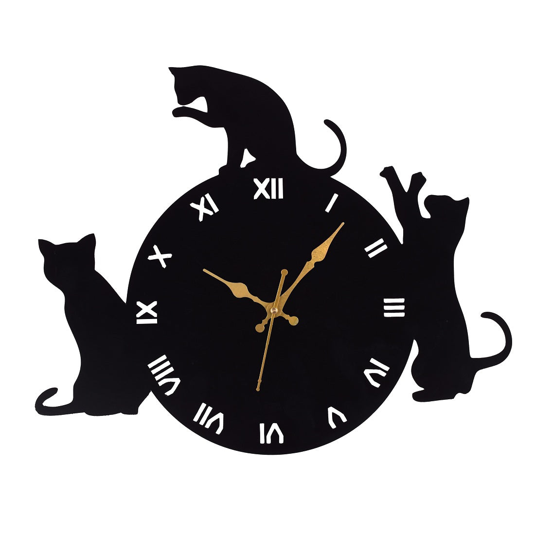Designer Stylish Metal Wall Metal Metal Clock for Living Room, Bedroom, Office, Kitchen, Home and Hall, Fancy Big Size Modern Wall Watch for Homedécor -543 Attractive Sister