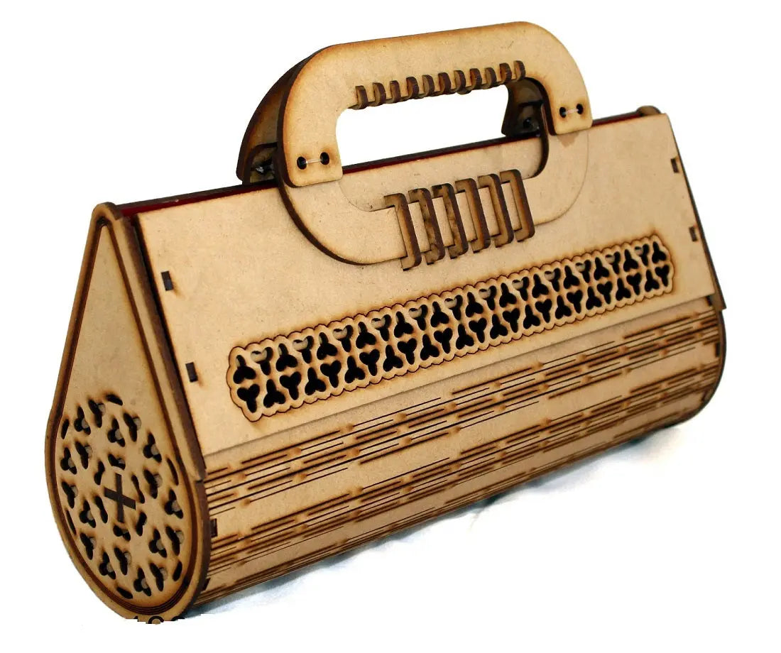 Elegant Wooden Laser-Cut Handbag Lightweight and eco-friendly Attractive Sister