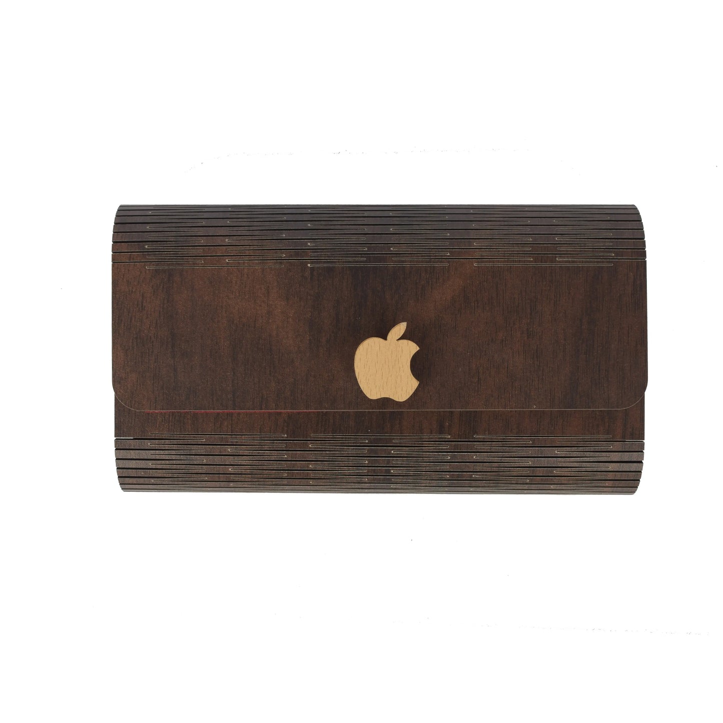 Women's Wooden Clutch Purse with Apple Inlay Attractive Sister