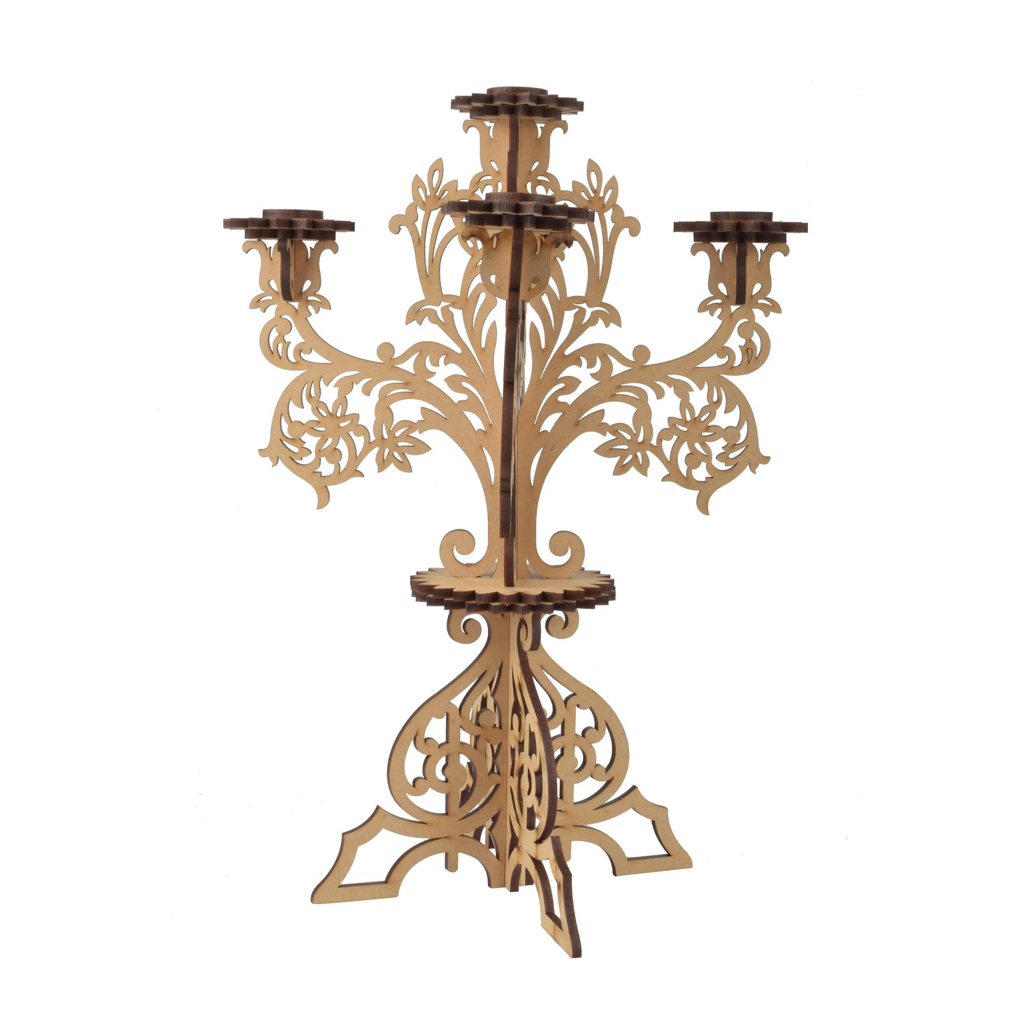Handcrafted Wooden Diya & Candle Stand – Traditional Deepam Holder for Pooja, Home Décor, and Temple Decoration Attractive Sister