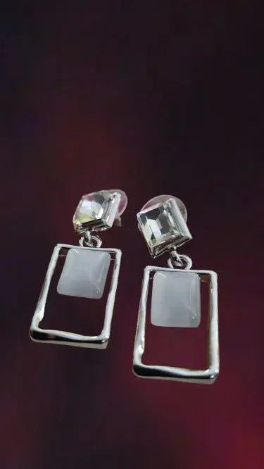 Mother-of-Pearl Drop Earrings" Attractive Sister