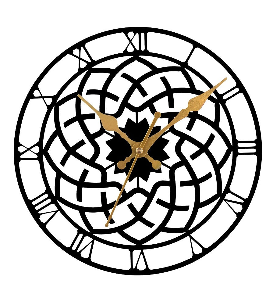 Elegant Precision: Designer Metal Wall Clock - Elevating Every Space with Style (DESIGN-13) Attractive Sister