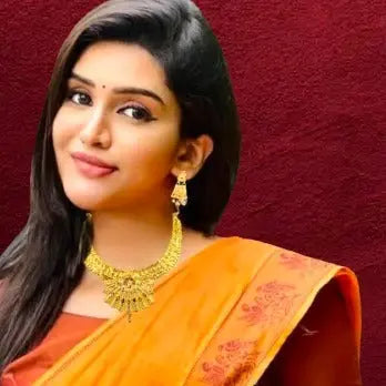 One-Gram Gold-Plated Choker Necklace Set with Unique Design Attractive Sister