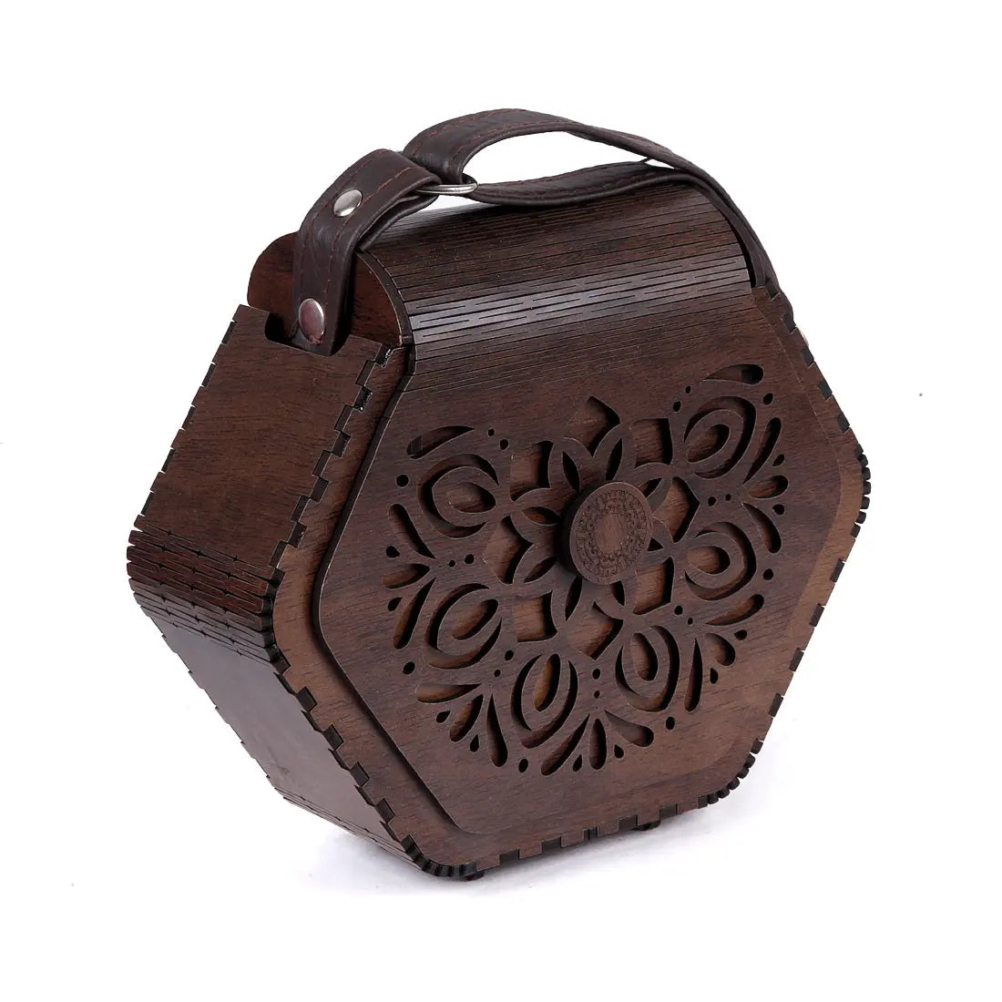 Bohemian Hexagonal Wooden Sling Bag /Cross body Bag Attractive Sister