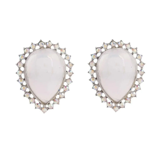 Women’s Indo Western Teardrop Shaped Party Wear Ethnic Stud Earrings for Women Attractive Sister