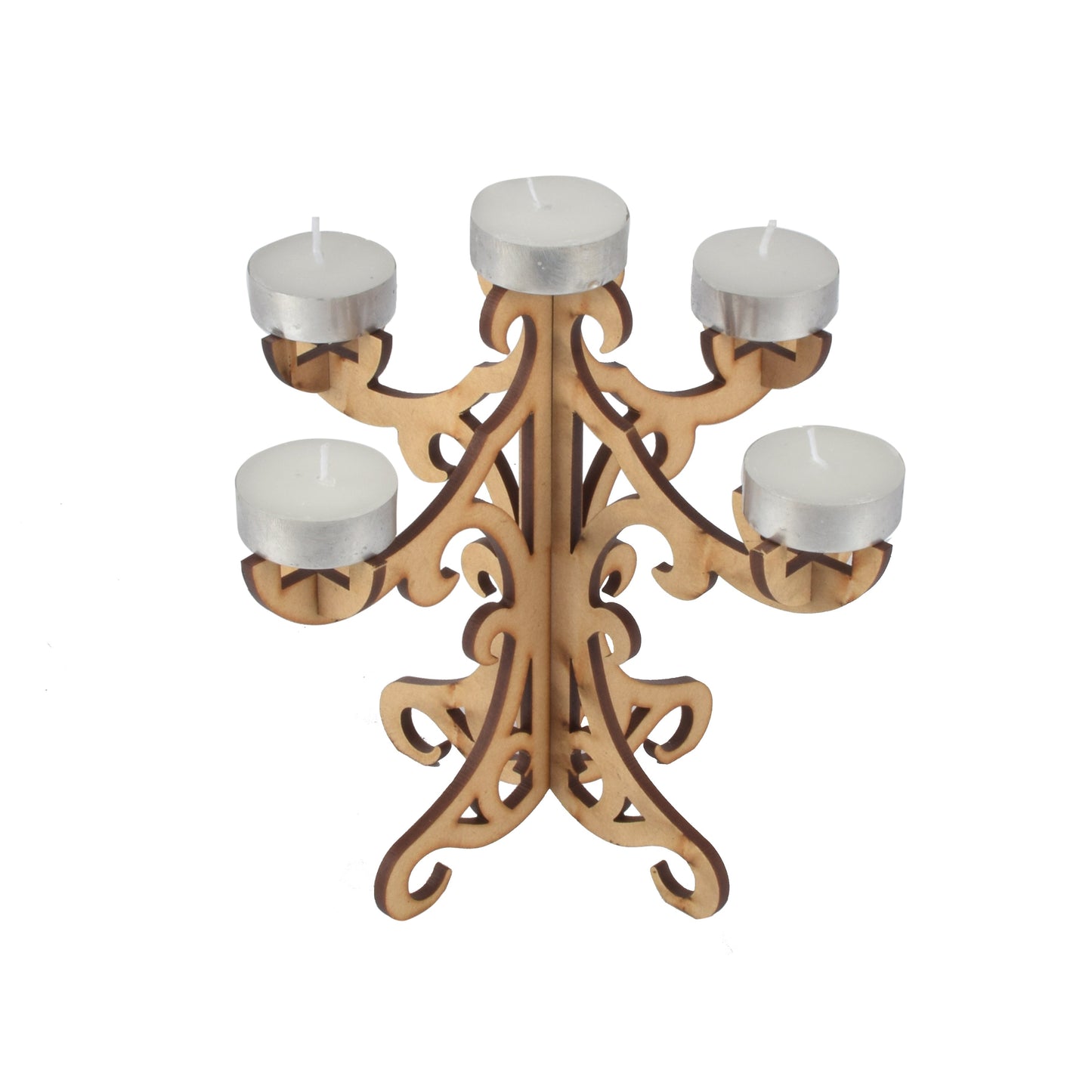 Wooden Diya & Candle Holder Stand – Perfect for Pooja Room, Home Temple & Festival Decoration Attractive Sister