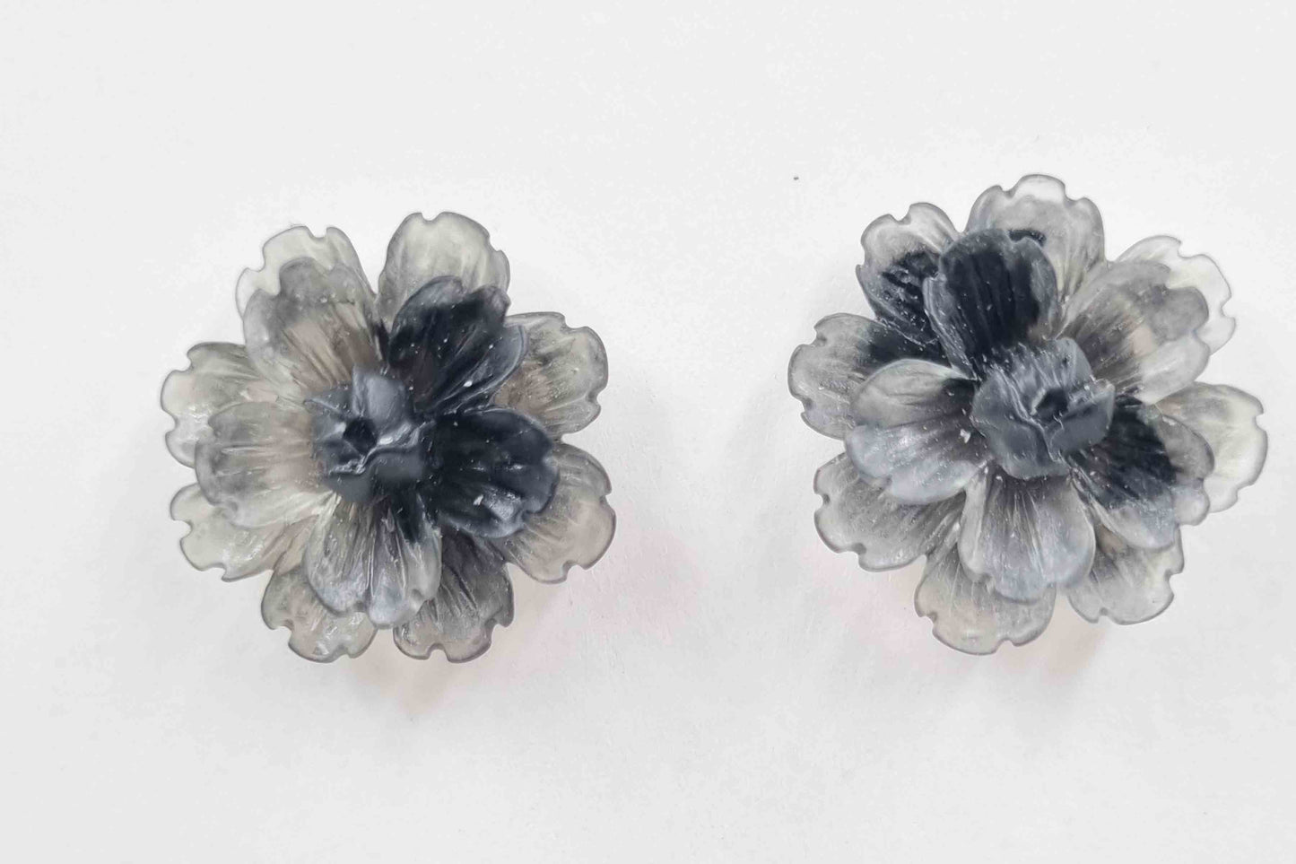 Romantic Flower Earrings , Blush & Bloom Earrings with Modern Style